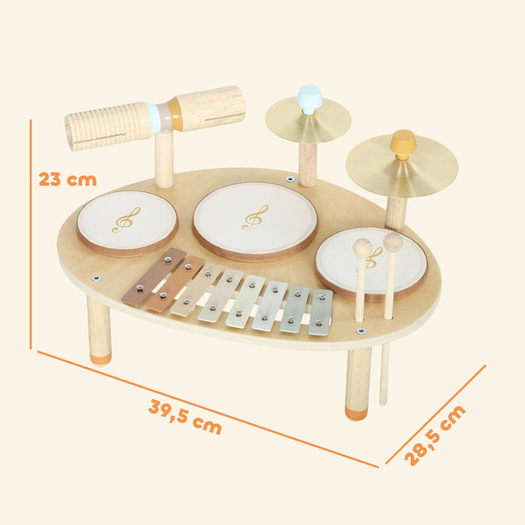 Kinder Schlagzeug 4-In-1 Montessori Musikinstrumen