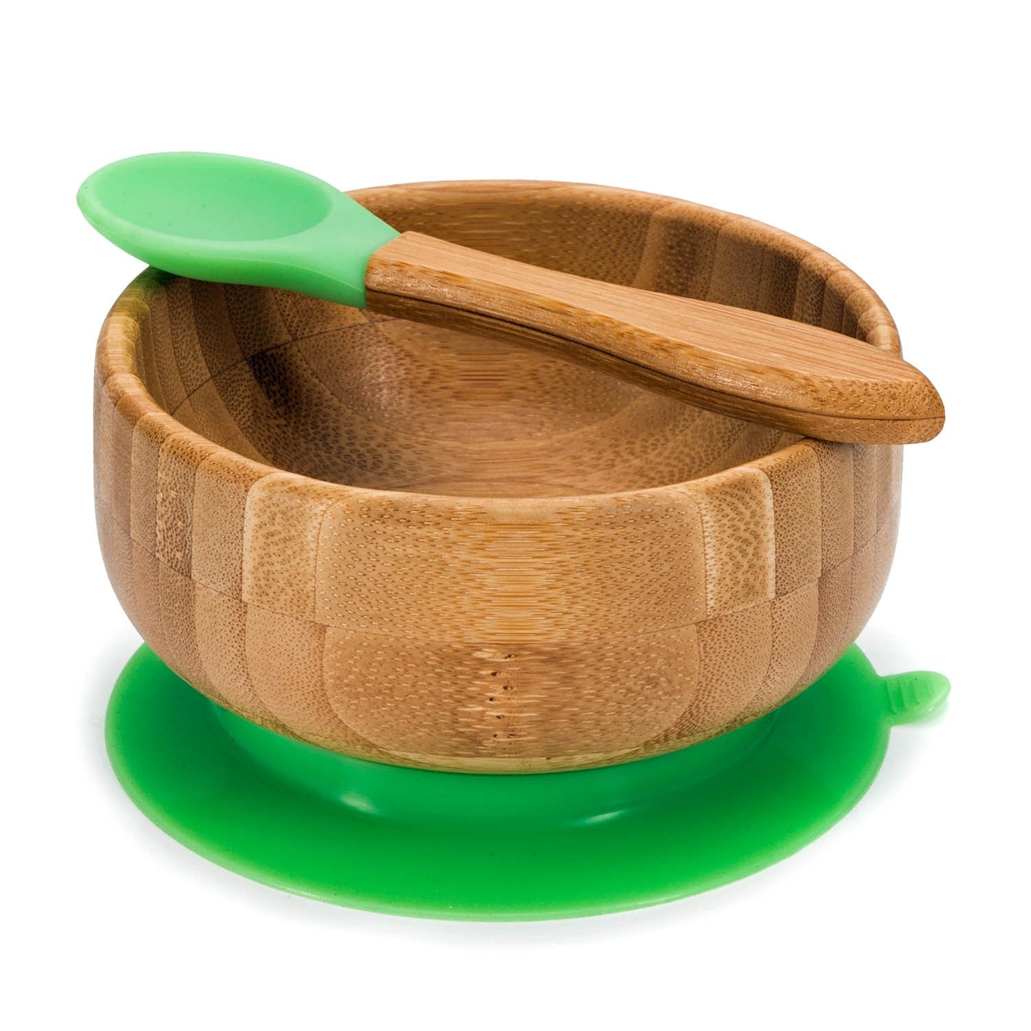 Baby Kinderschüssel Breischale Bambus Schüssel Saugnapf Esslern Holz Rutschfest