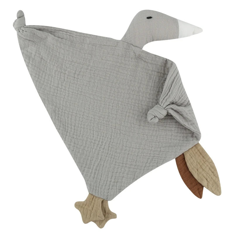 Soft Cotton Muslin Baby Bib Stuffed Rabbit Doll Newborn Appease Towel Security Blanket Baby Sleeping Cuddling Towel Facecloth