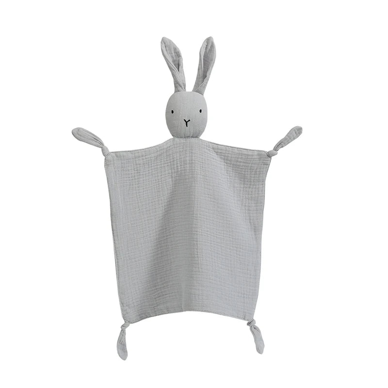 Baby Lätzchen Bio-Musselin Kuscheltier — weich waschbar Babygeschenk nachhaltig