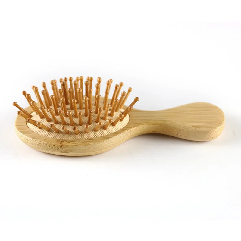 4 Pcs/Set Hair Comb Set Eco-Friendly Bamboo Wooden Air Cushion Massage Comb for Adult Children Wide Tooth and Pointed Tail Cmb